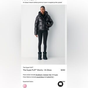 Ariana Grande Black Puffer Jacket